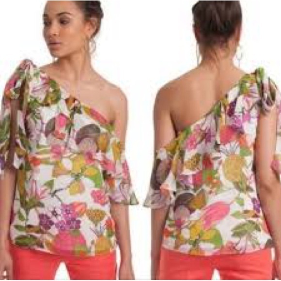 Trina Turk Tops - Trina Turk | Magnolia Floral Printed Silk Blouse size XL